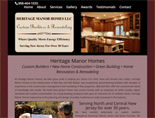 Tablet Screenshot of heritagemanorhomesllc.com
